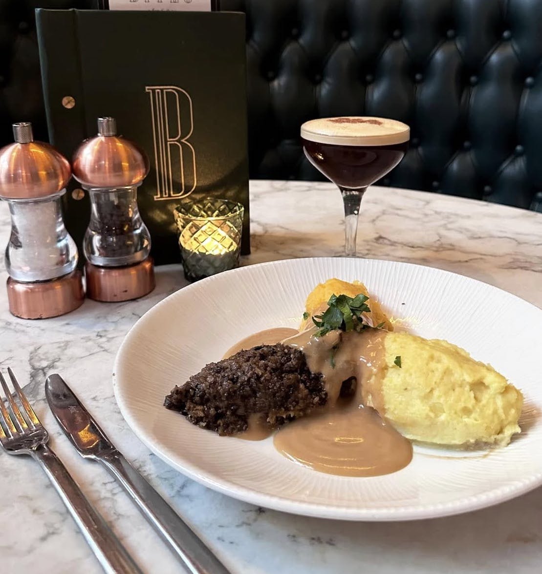 a meal at black ivy