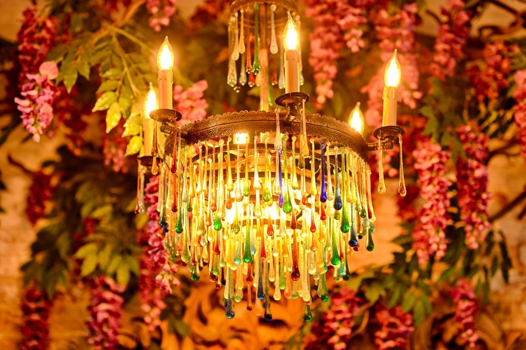 Edinburgh bar chandeliers
