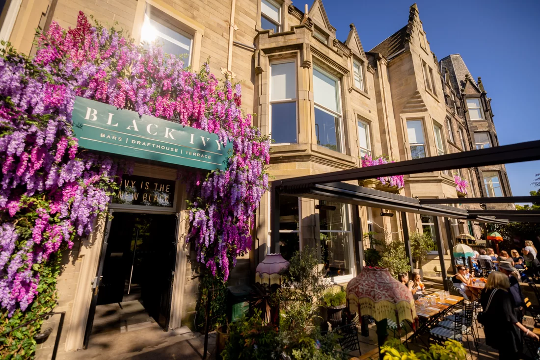 Black Ivy Hotel Terrace in Edinburgh