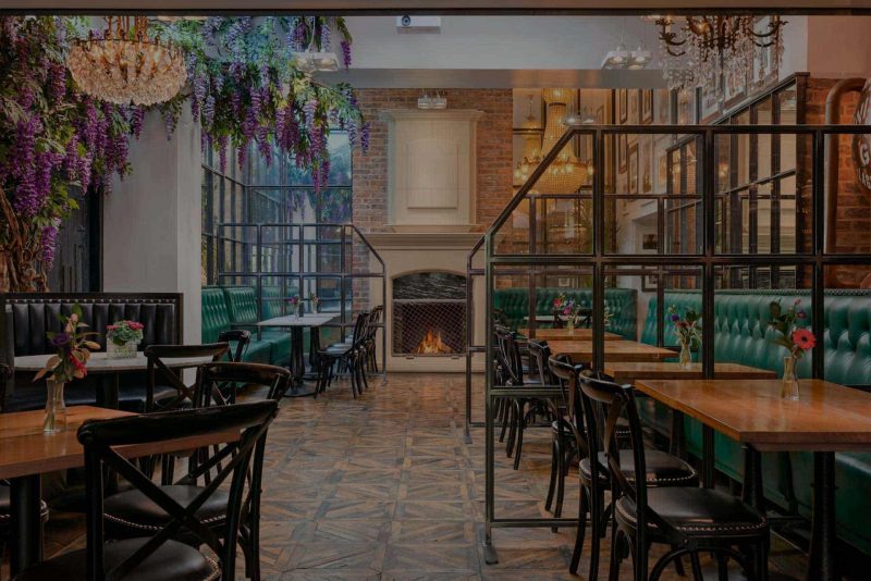 Black Ivy luxury bar seating area
