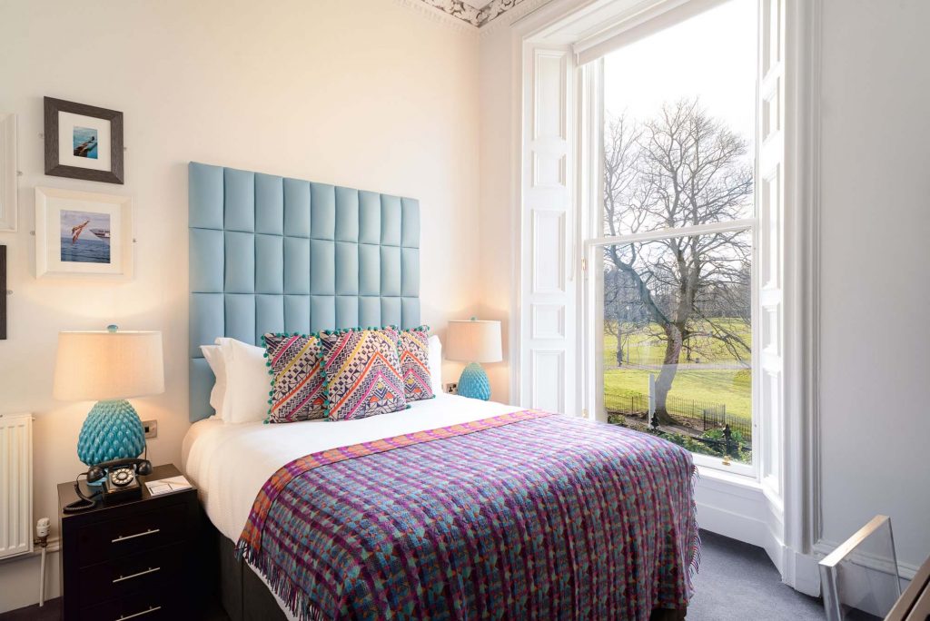 black ivy park view double bedroom