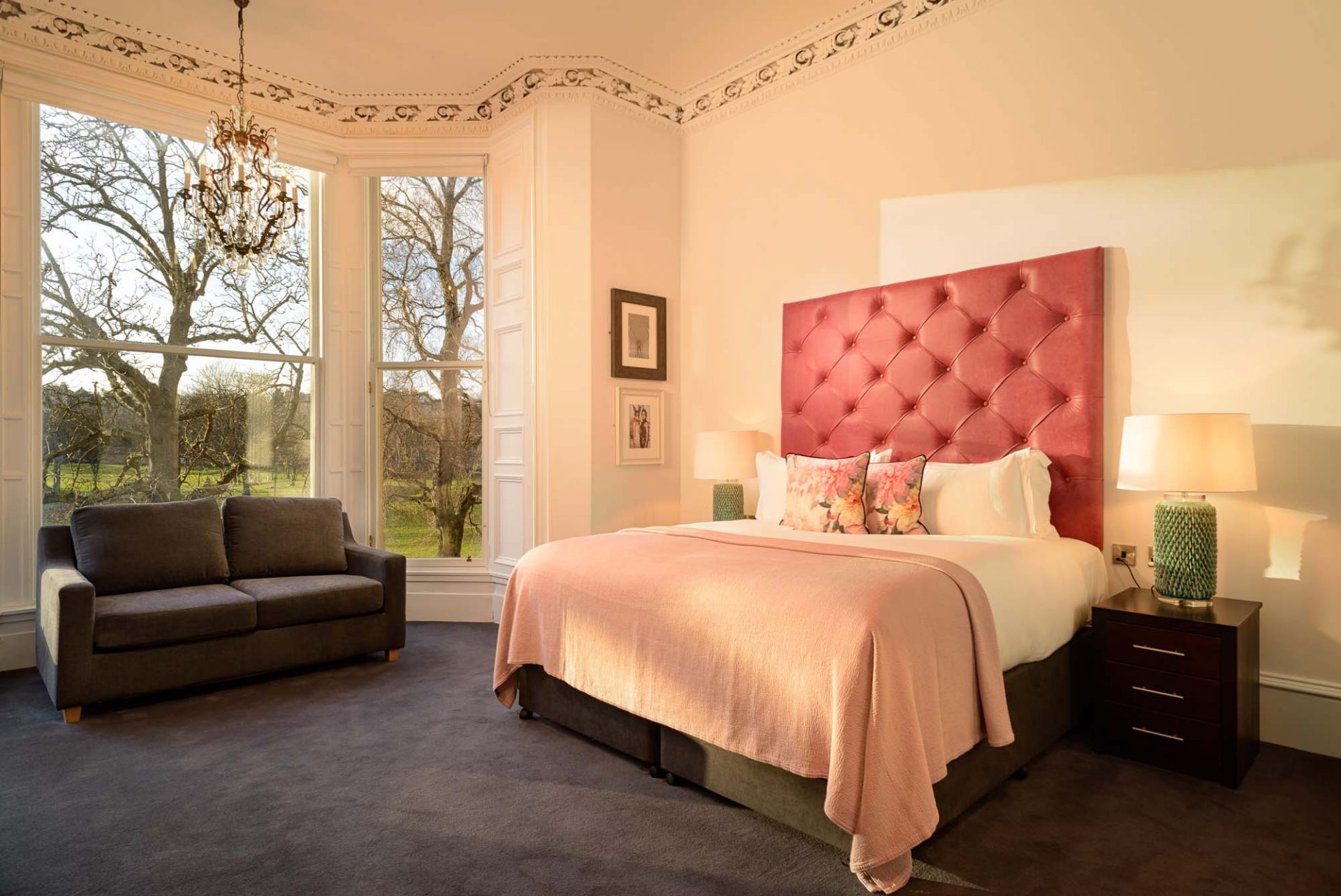 black ivy park view suite bedroom