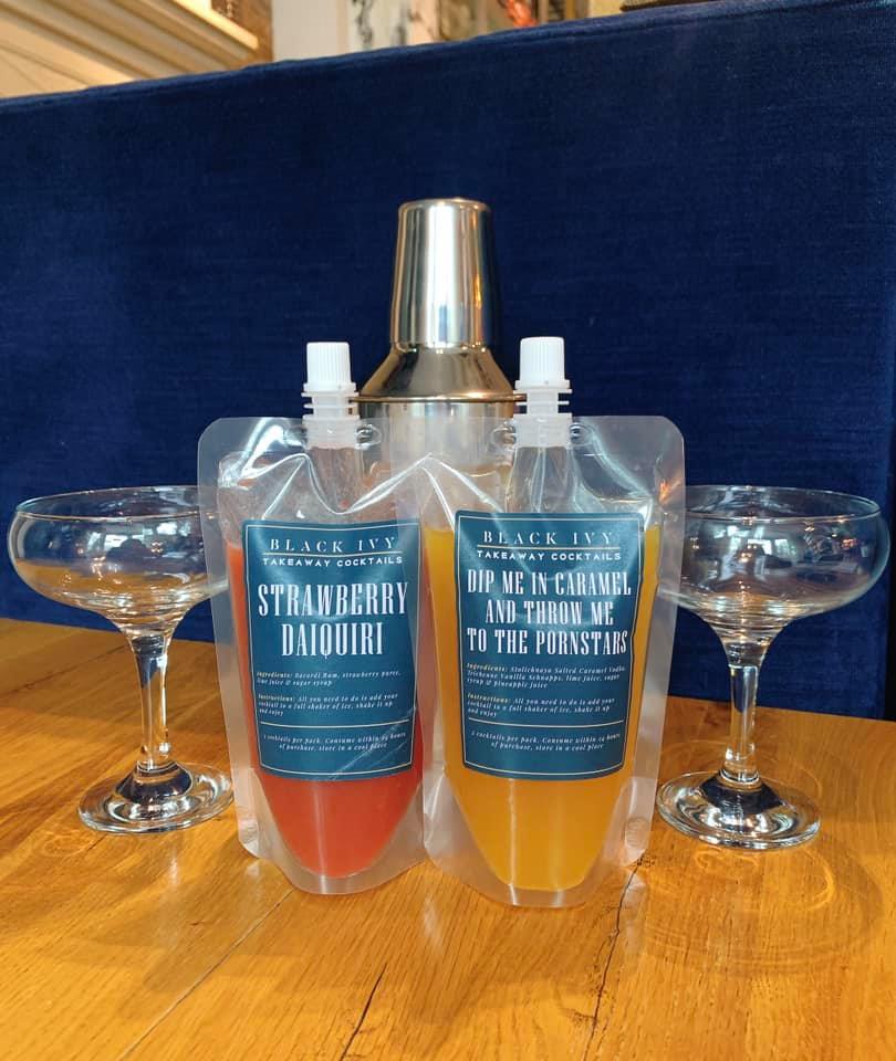 Black Ivy Takeaway cocktail pouches